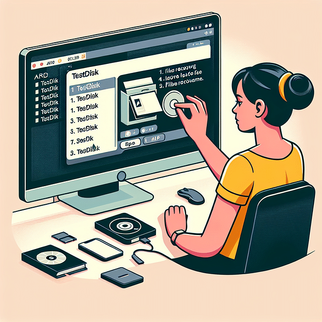 using TestDisk in Arch Linux to recover files