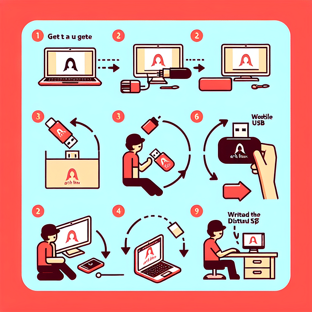 creating a bootable USB drive with Arch Linux