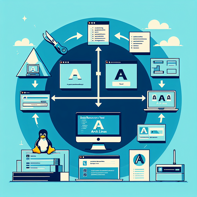 installing data recovery tools on Arch Linux