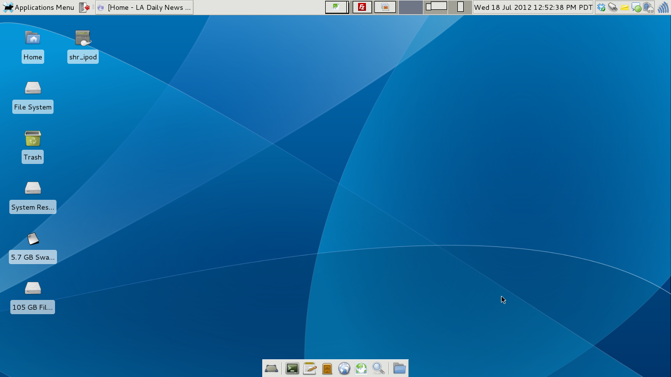 Debian Linux desktop