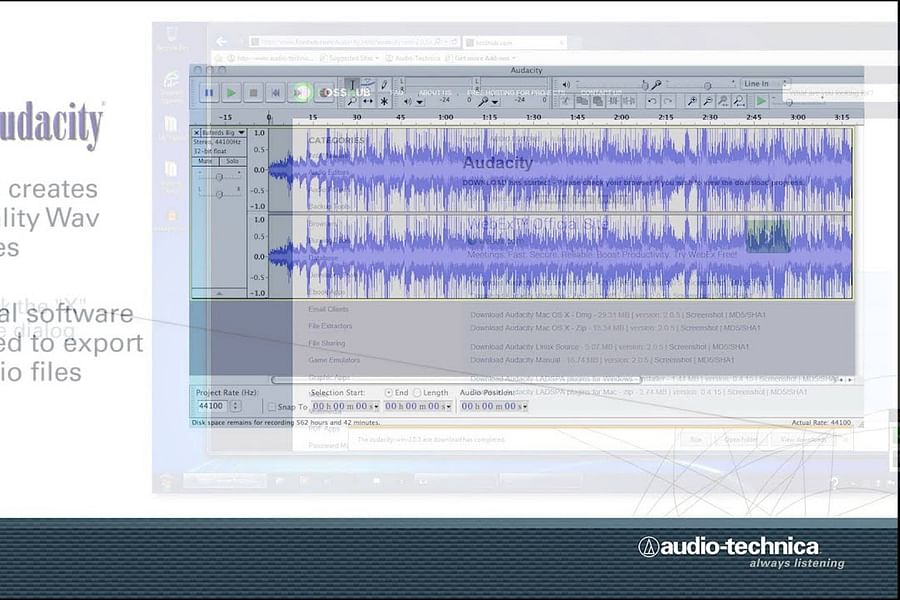 Audacity audio software
