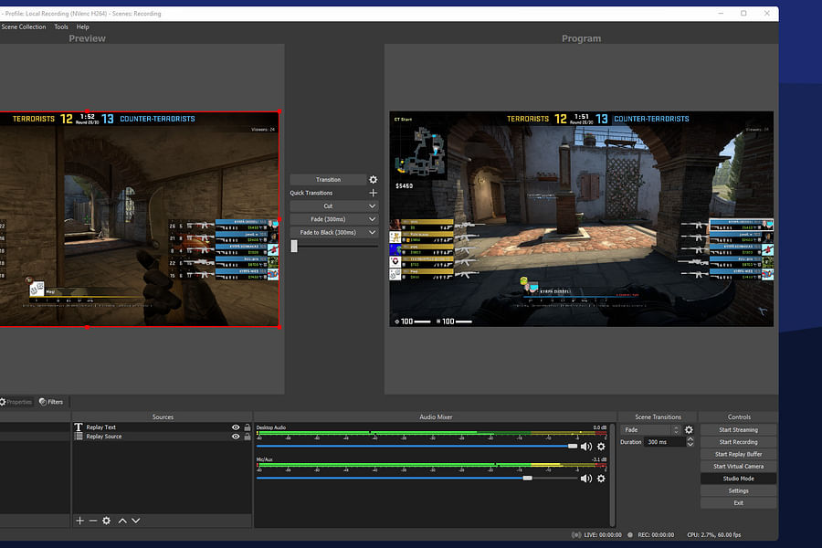 OBS Studio streaming software