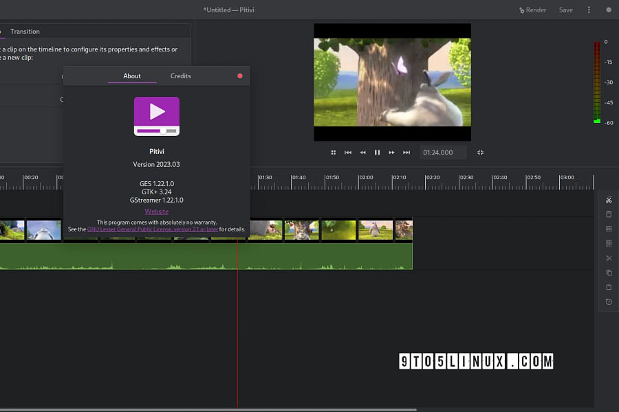Pitivi video editor