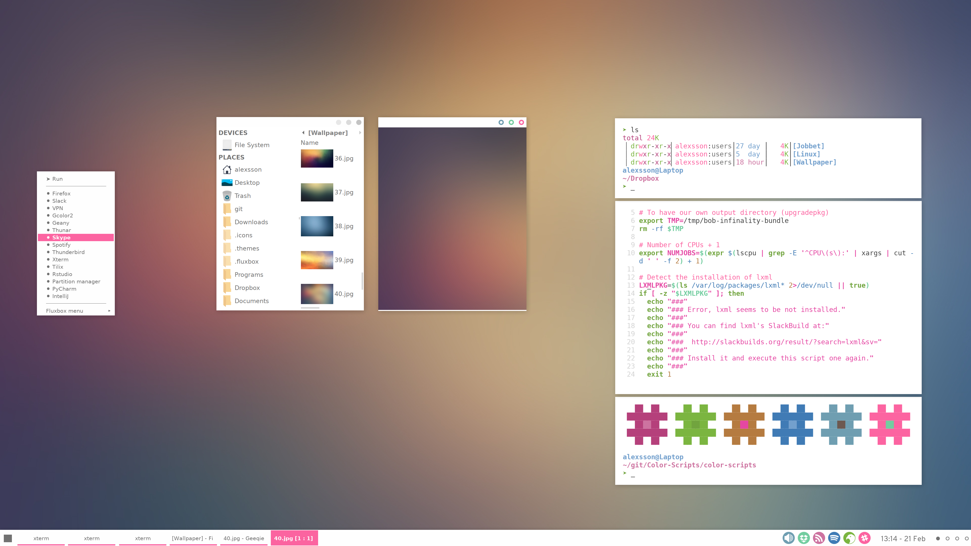 Fluxbox window manager