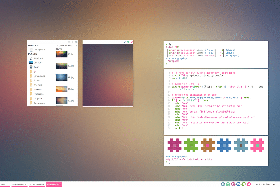 Fluxbox window manager