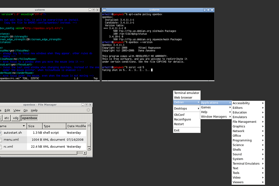Openbox window manager