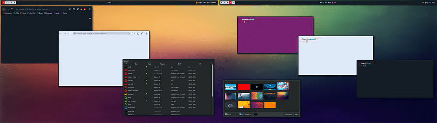 Qubes OS Linux distro screenshot