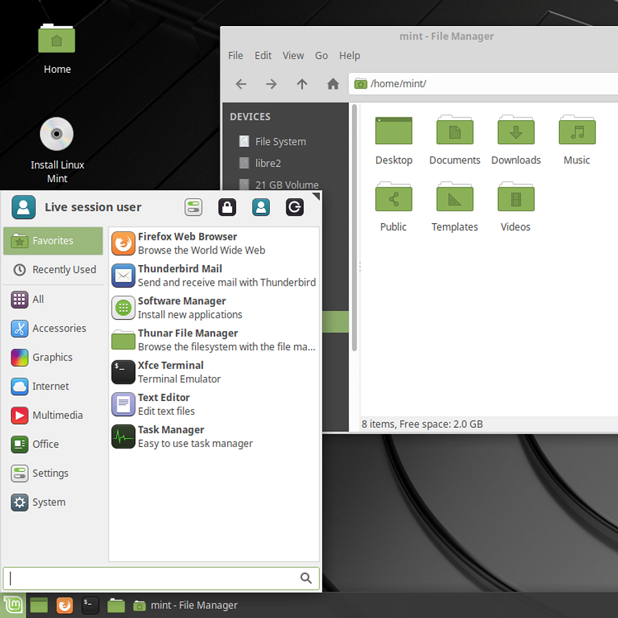 Screenshots of Ubuntu, Linux Mint, and Fedora - Top 3 Linux distros for beginners