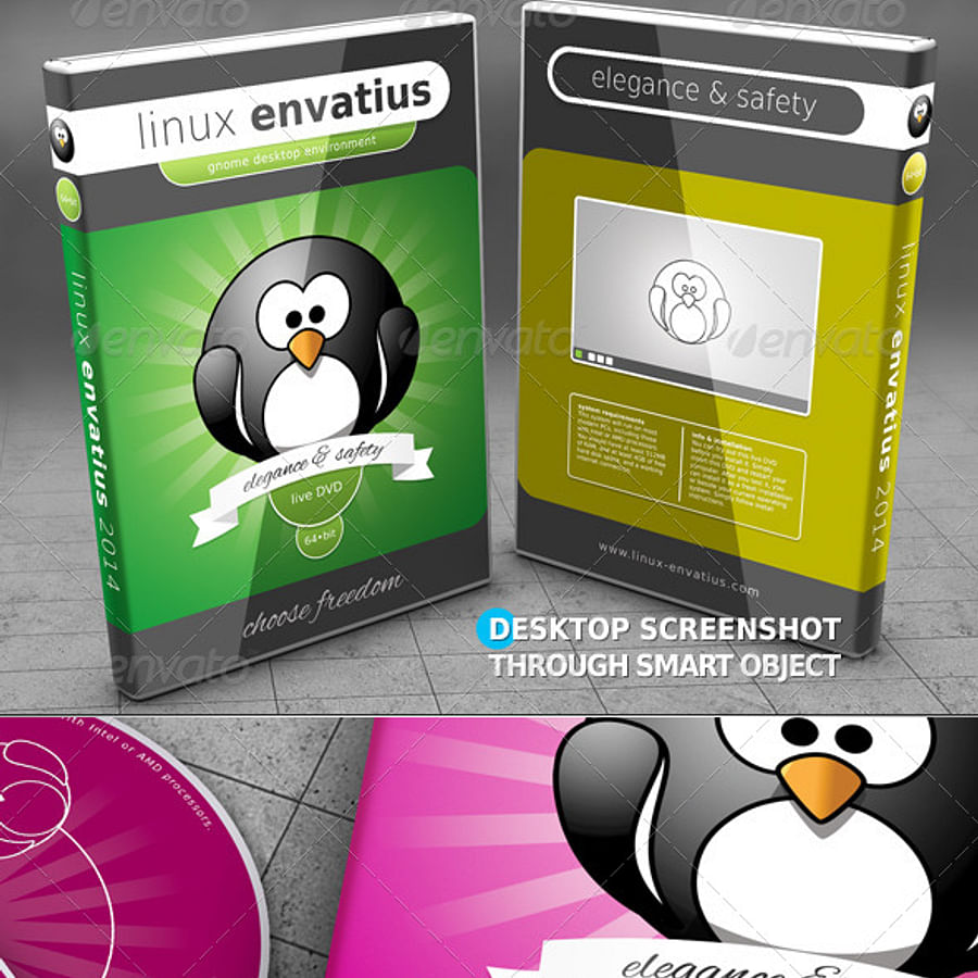 Collage of Linux distros logos