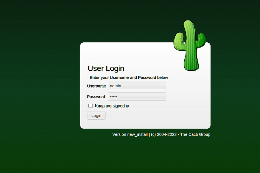 Cacti network management tool