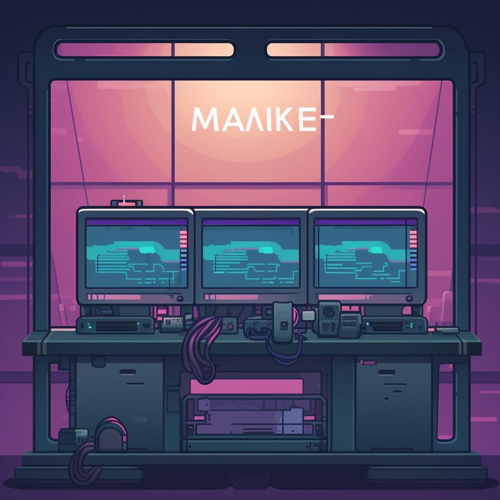 A terminal window showing the 'make' and 'make install' commands being executed